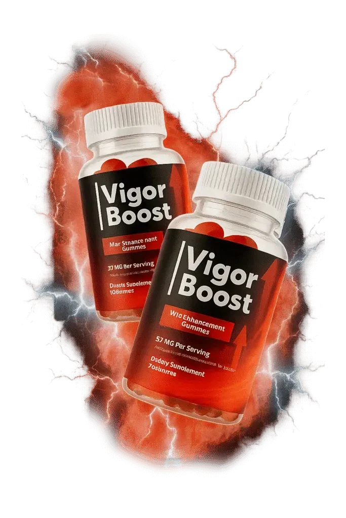 A single bottle of Vigor Boost dietary supplement for energy and vitality support.